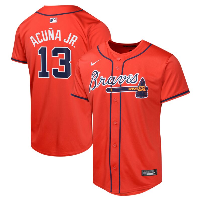 Ronald Acu?a Jr. Atlanta Braves Nike Youth Alternate Limited Player Jersey - Red