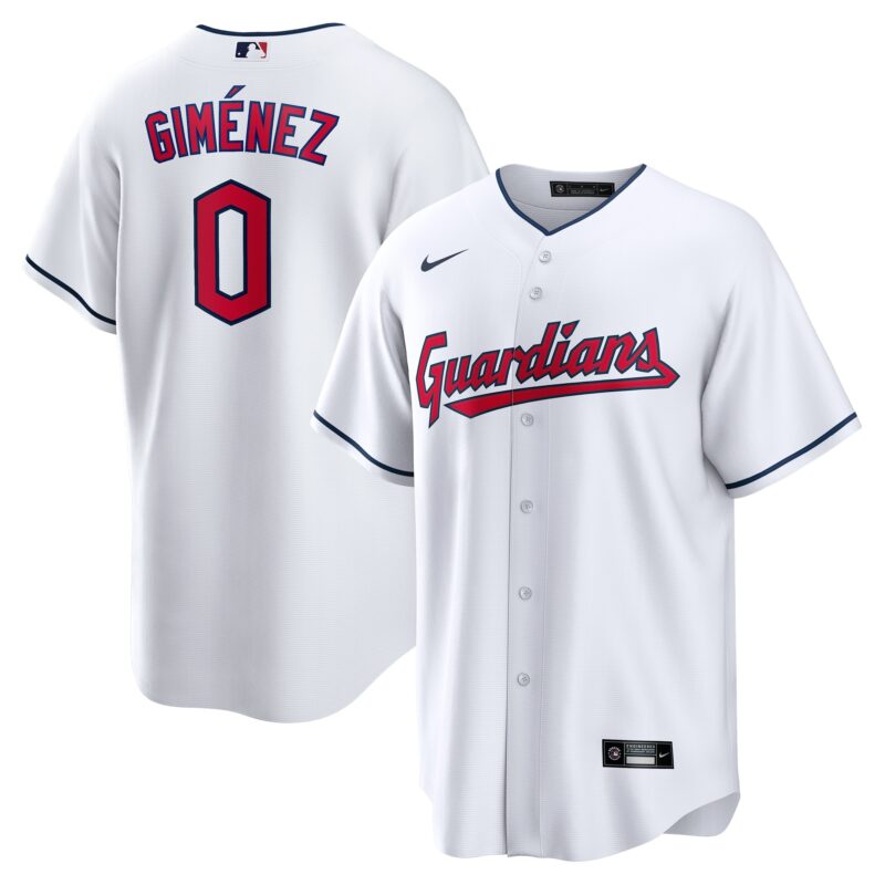 Andr?s Gim?nez Cleveland Guardians Nike Home Replica Player Jersey - White