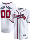 Atlanta Braves Nike Home Limited Custom Jersey - White