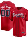 Atlanta Braves Nike Alternate Limited Custom Jersey?? Red