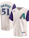 Randy Johnson Arizona Diamondbacks Nike Throwback Cooperstown Collection Limited Jersey - Cream