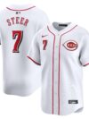 Spencer Steer Cincinnati Reds Nike Home Limited Player Jersey - White