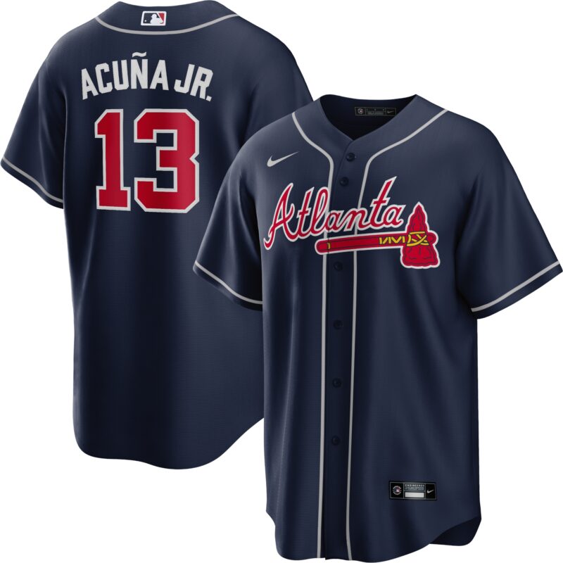 Ronald Acu?a Jr. Atlanta Braves Nike Big & Tall Alternate Replica Player Jersey - Navy