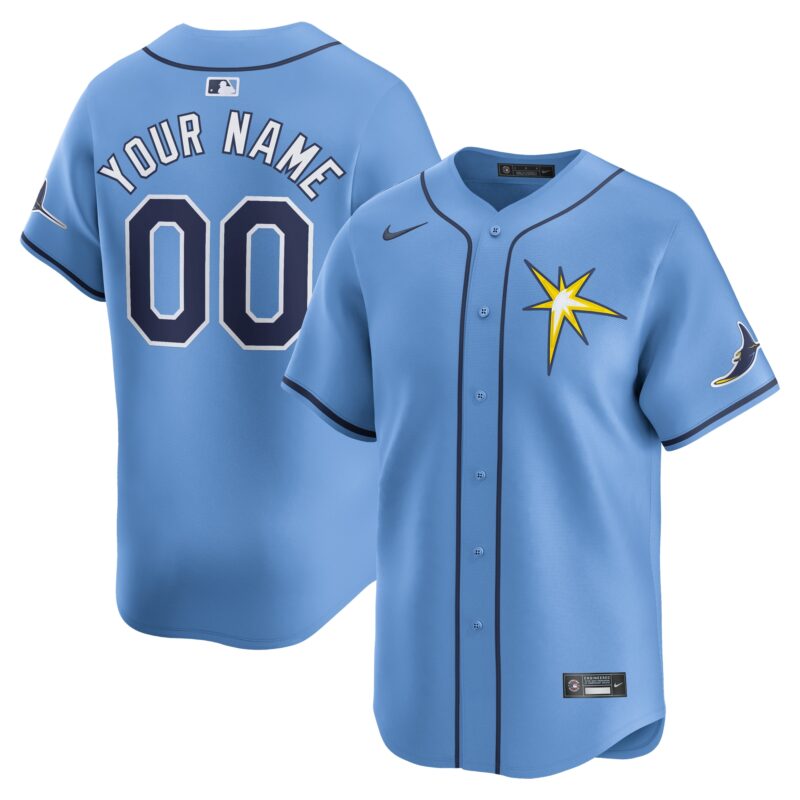 Tampa Bay Rays Nike Alternate Limited Custom Jersey?? Light Blue