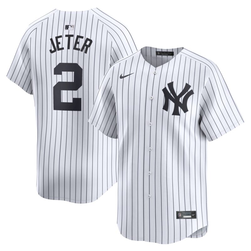 Derek Jeter New York Yankees Nike Home Limited Player Jersey - White