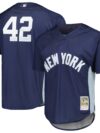 Mariano Rivera New York Yankees Mitchell & Ness Cooperstown Collection 2009 Batting Practice Jersey - Navy