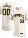 Milwaukee Brewers Nike Home Elite Pick-A-Player Retired Roster Jersey - Cream