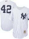 Mariano Rivera New York Yankees Mitchell & Ness Home 2000 Cooperstown Collection Authentic Jersey - White/Navy