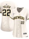 Christian Yelich Milwaukee Brewers Nike Women's Home Limited Player Jersey - Cream