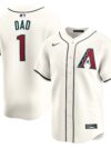 Arizona Diamondbacks Nike #1 Dad Home Limited Jersey - White
