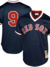 Ted Williams Boston Red Sox Mitchell & Ness Cooperstown Collection Big & Tall Mesh Batting Practice Jersey - Navy