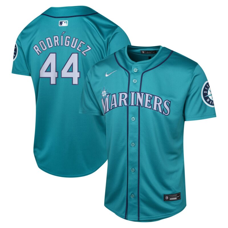 Julio Rodr?guez Seattle Mariners Nike Youth Alternate Limited Player Jersey - Aqua