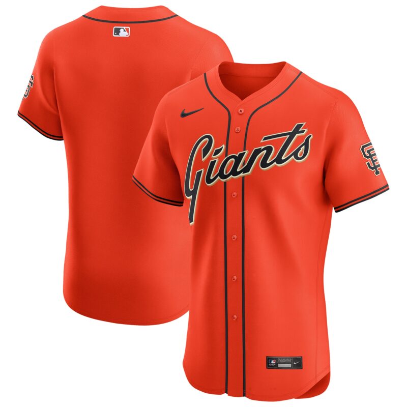 San Francisco Giants Nike Alternate Vapor Premier Elite Patch Jersey - Orange