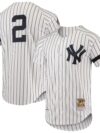 New York Yankees Mitchell & Ness Cooperstown Collection 1996 Authentic Home Jersey - White
