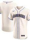 Seattle Mariners Nike Alternate Vapor Premier Elite Patch Jersey - Cream