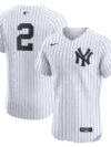 Derek Jeter New York Yankees Nike Home 2020 Hall of Fame Induction Patch Elite Player Jersey - White