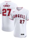 Mike Trout Los Angeles Angels Nike Home Elite Player Jersey - White