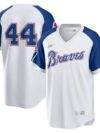 Hank Aaron Atlanta Braves Nike Home Cooperstown Collection Player Jersey - White