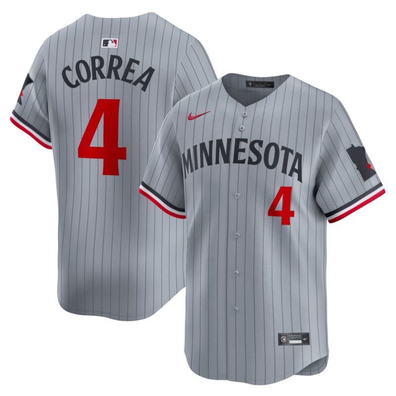 Carlos Correa Minnesota Twins Nike Road Limited Player Jersey?? Gray