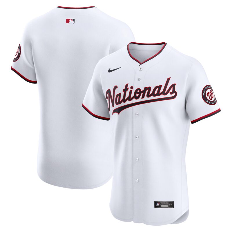 Washington Nationals Nike Home Elite Jersey - White