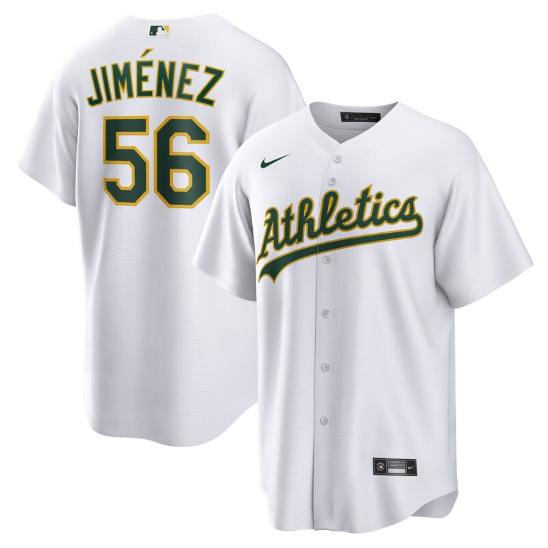 Dany Jim?nez Oakland Athletics Nike Home Replica Player Jersey - White