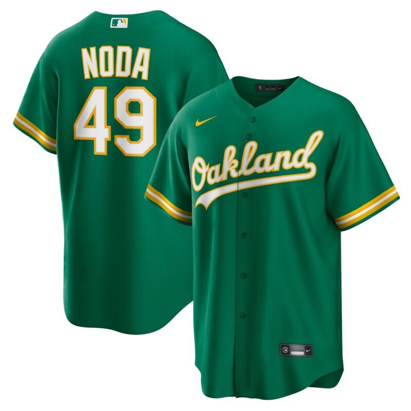Ryan Noda Oakland Athletics Nike Alternate Replica Jersey - Kelly Green