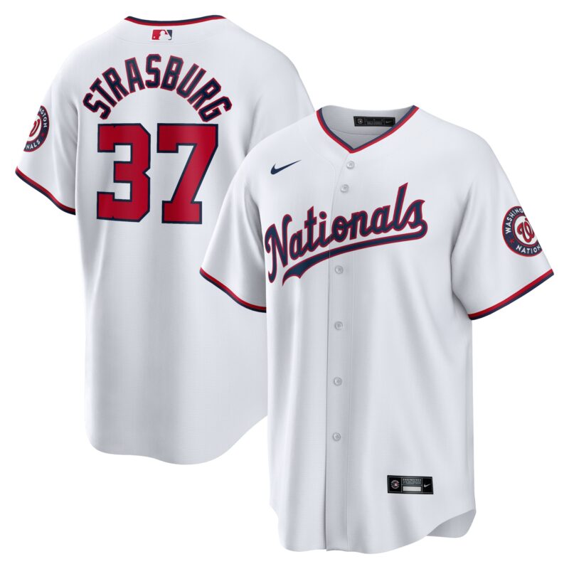 Stephen Strasburg Washington Nationals Nike Home Replica Jersey - White