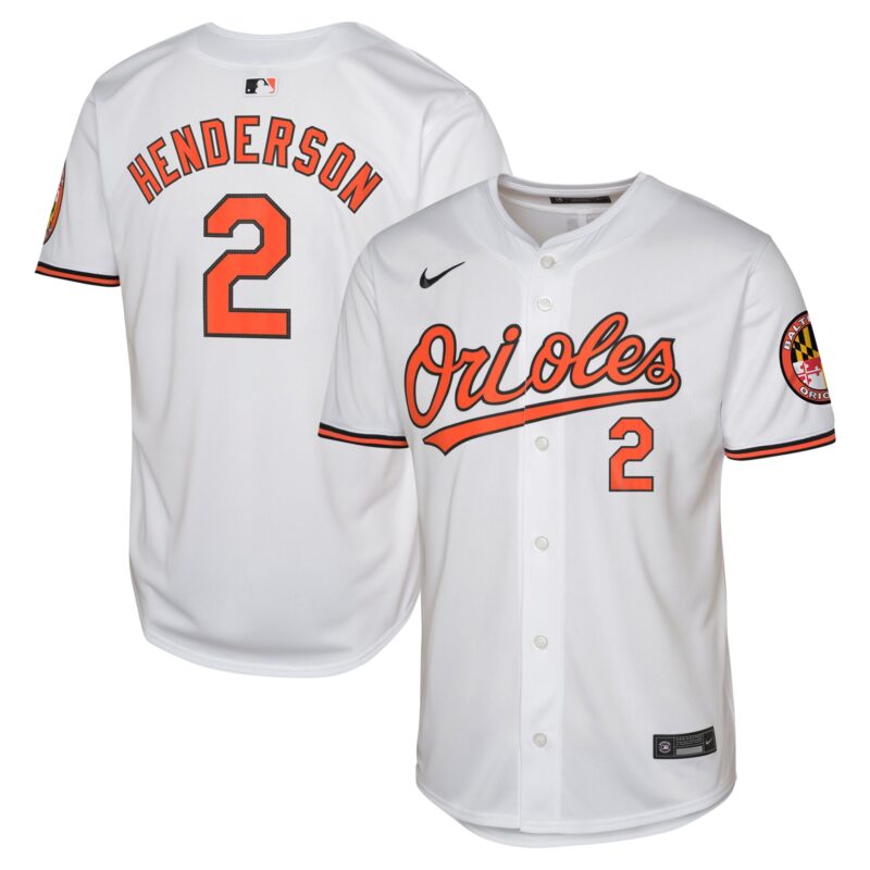 Gunnar Henderson Baltimore Orioles Nike Youth Home Limited Jersey?? White