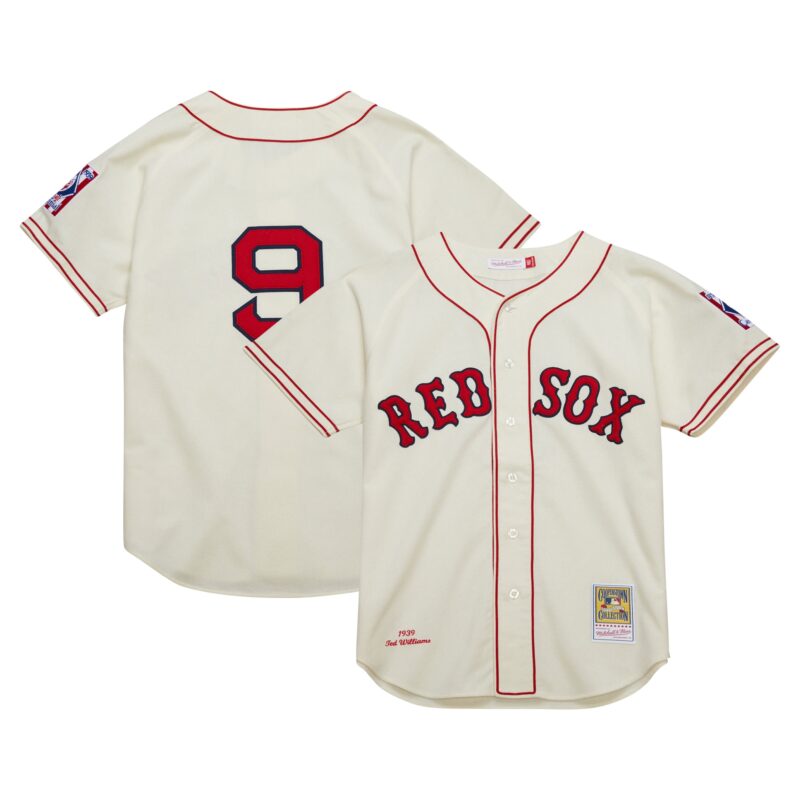 Ted Williams Boston Red Sox Mitchell & Ness Cooperstown Collection 1939 Authentic Jersey - Cream