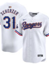 Max Scherzer Texas Rangers Nike 2024 Gold Collection Limited Player Jersey?? White