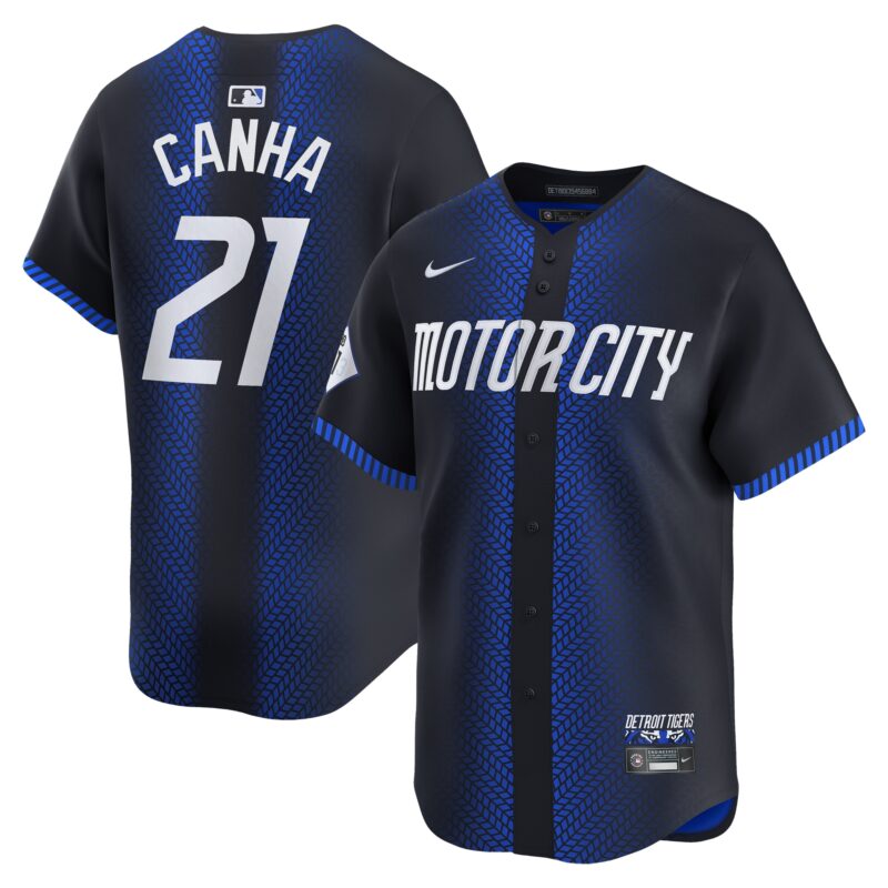 Mark Canha Detroit Tigers Nike 2024 City Connect Limited Jersey - Navy