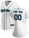 Seattle Mariners Nike Women's Home Replica Custom Jersey - White