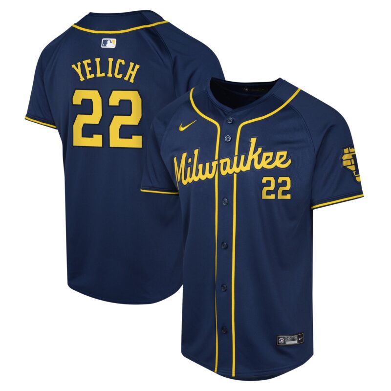 Christian Yelich Milwaukee Brewers Nike Youth Alternate Limited Player Jersey?? Navy