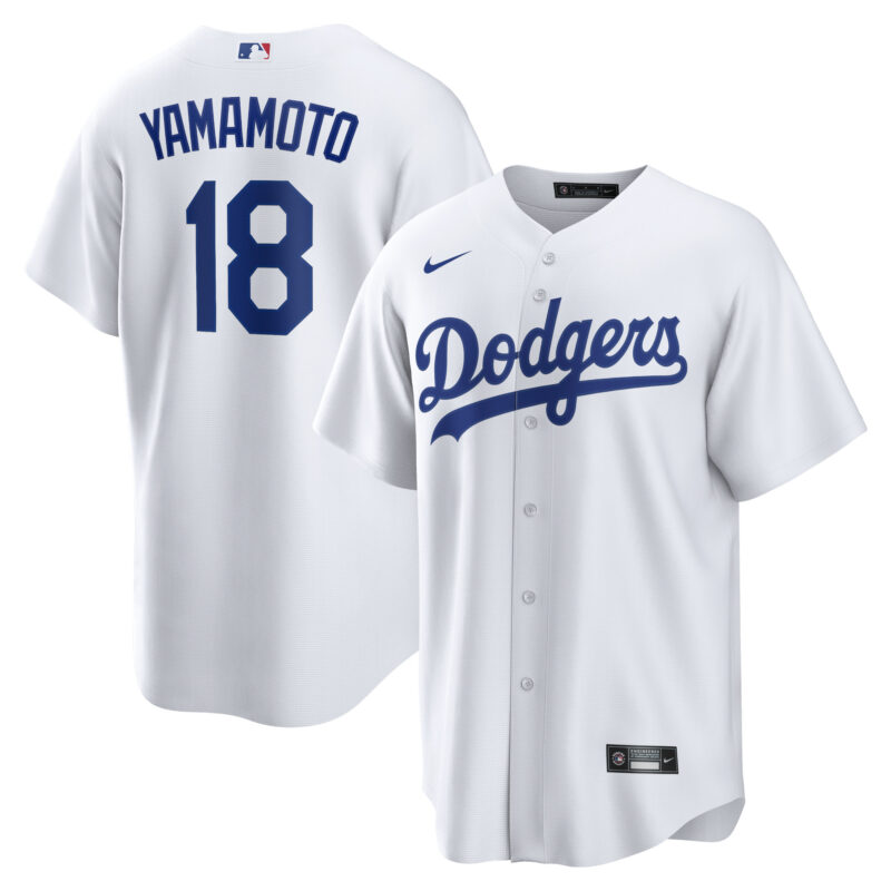 Yoshinobu Yamamoto Los Angeles Dodgers Nike Home Replica Player Jersey?? White