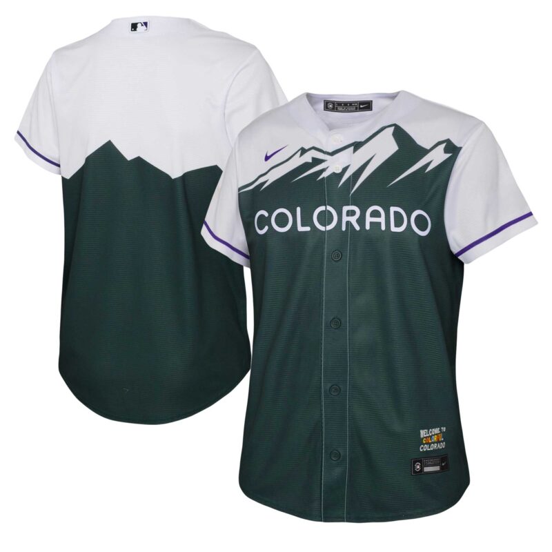 Colorado Rockies Nike Youth City Connect Replica Team Jersey - Green