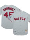 Pedro Martinez Boston Red Sox Mitchell & Ness 2004 Cooperstown Collection Authentic Throwback Jersey - Gray