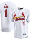 St. Louis Cardinals Nike #1 Dad Home Limited Jersey - White