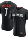 Jackson Holliday Baltimore Orioles Nike City Connect Authentic Player Jersey - Black