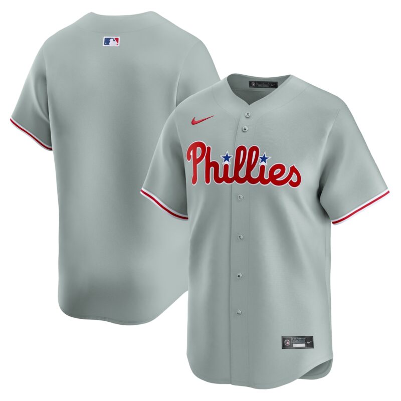 Philadelphia Phillies Nike Away Limited Jersey - Gray