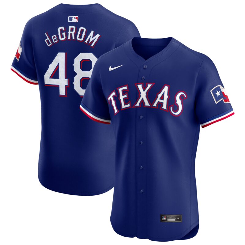 Jacob deGrom Texas Rangers Nike Alternate Elite Player Jersey - Royal