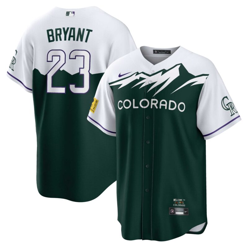 Kris Bryant Colorado Rockies Nike City Connect Replica Player Jersey - Green