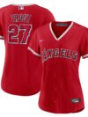 Mike Trout Los Angeles Angels Nike Women's Alternate Replica Player Jersey - Red