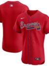 Atlanta Braves Nike Alternate Elite Jersey - Red