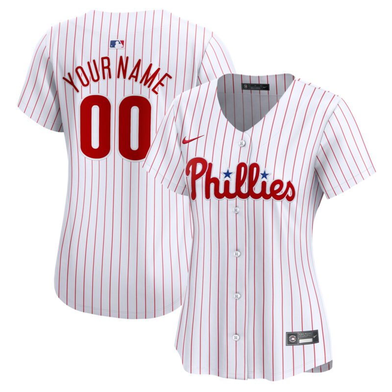 Philadelphia Phillies Nike Women's Home Limited Custom Jersey - White