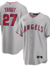 Mike Trout Los Angeles Angels Nike Road Replica Player Name Jersey - Silver