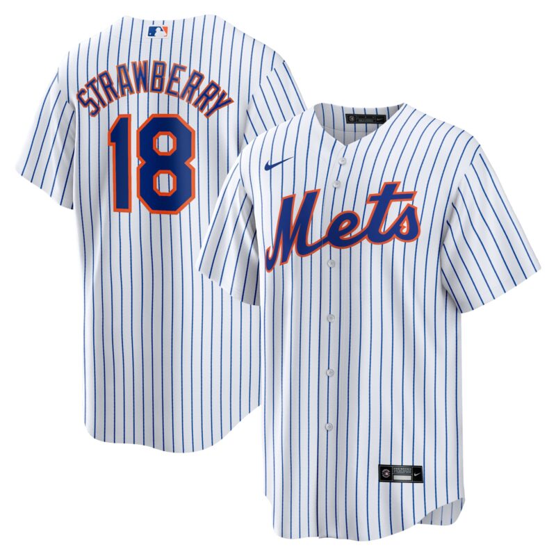 Darryl Strawberry New York Mets Nike Home Replica Player Jersey - White