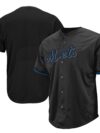 New York Mets Big & Tall Pop Fashion Jersey - Black