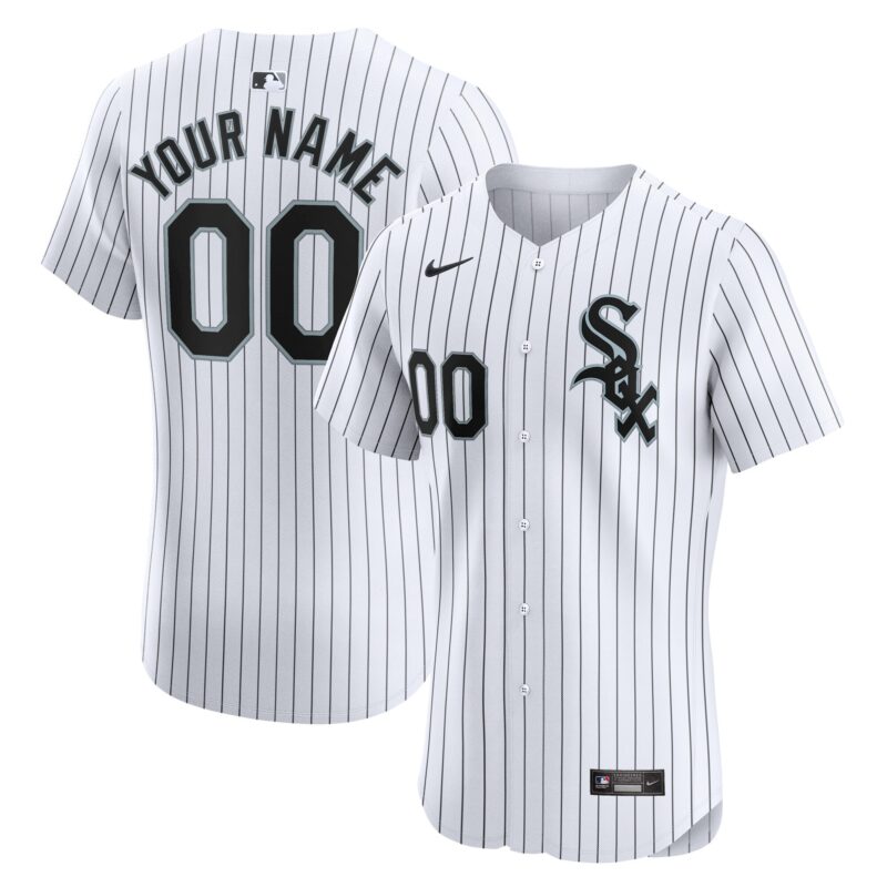 Chicago White Sox Nike Home Elite Custom Jersey - White