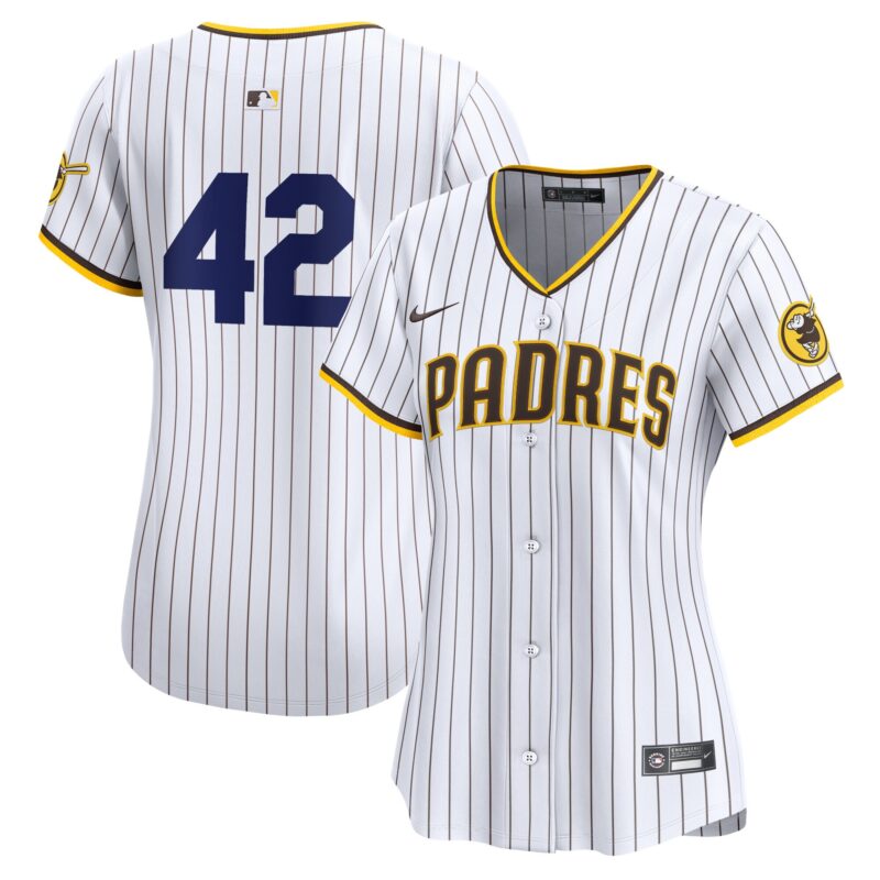 San Diego Padres Nike Women's 2024 Jackie Robinson Day Home Limited Jersey?? White