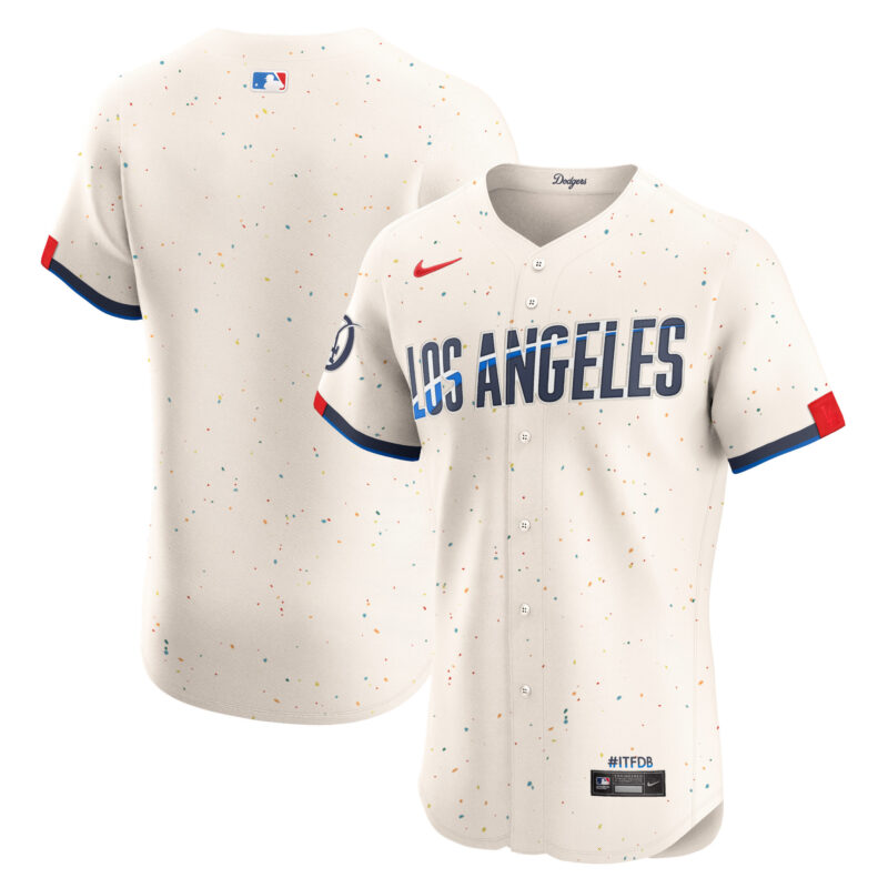 Los Angeles Dodgers Nike City Connect Elite Jersey - Cream